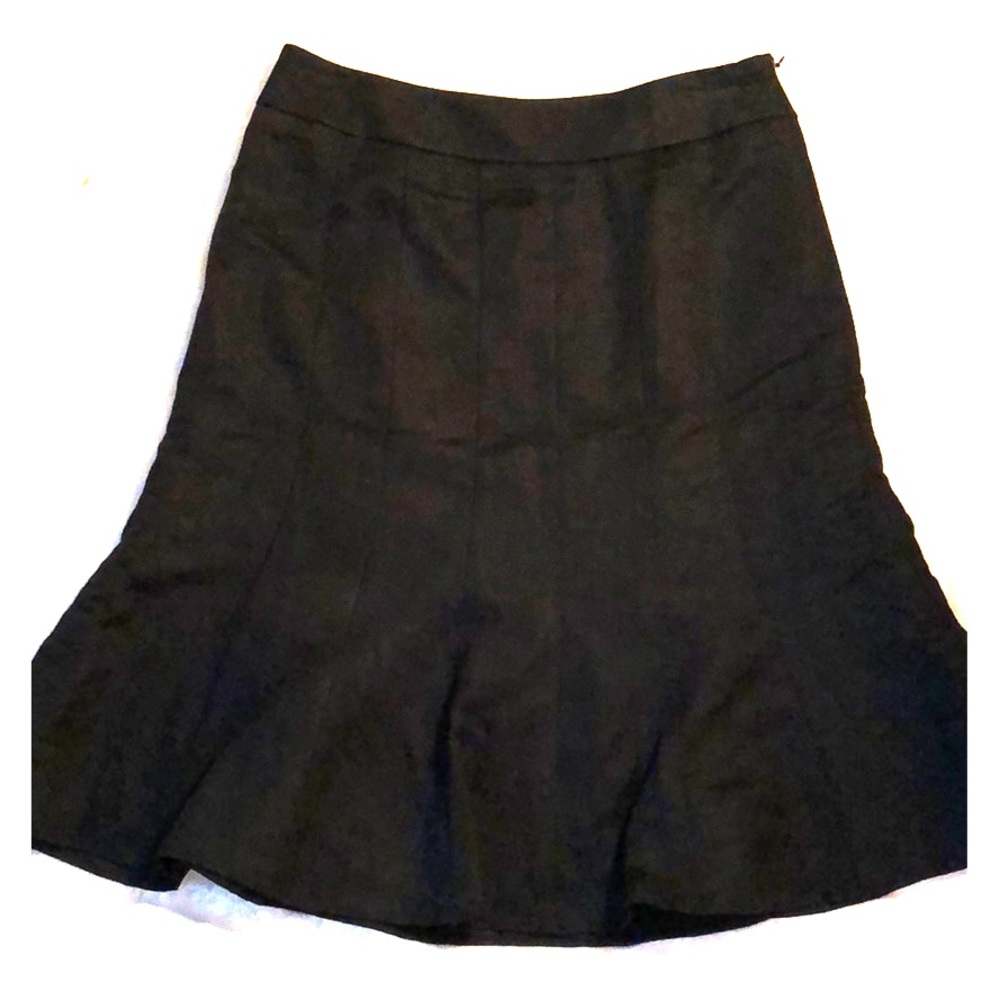 LOFT A-line TULIP hem linen skirt